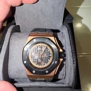 Audemars Piguet Black and Gold Watch